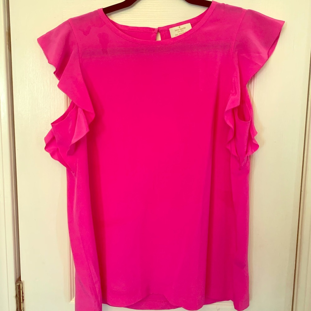 Kate Spade Flutter Sleeve Top
